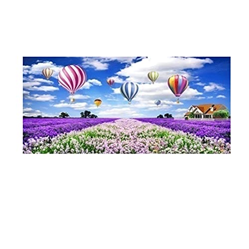 Peinture diamant lavande grand format 40x100 cm avec strass complets pour broderie DIY
