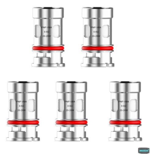 PNP Coils VM4 0.6 ohm (5 pcs) for Voopoo Vinci Mod Pod, Vinci X Kit and Vinci R Kit - Nicotine Free