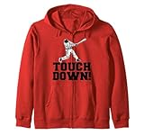 baseball touchdown divertente sarcastico baseball felpa con cappuccio