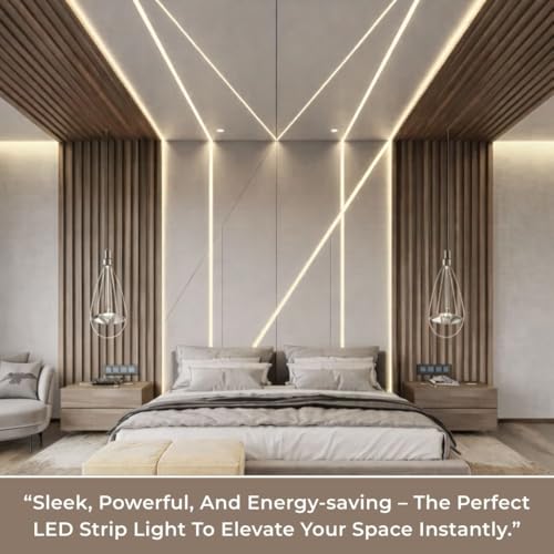 Image of Lighting PRO LED Strip Light for Ceiling, 6K 5-Meter 120 LED (12V) Strip Light for Home Decoration, Copper LED and PCB, High Lumen, High CRI- (Pack of 1)