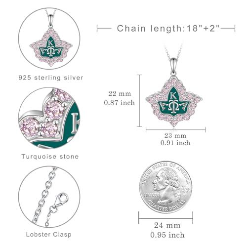 Aka Sorority Gifts for Women 925 Sterling Silver Aka Necklace Sorority Paraphernalia Jewelry Gifts for Women4