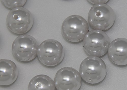 1 Pound Jumbo Pearls Decorative Vase Filler for Wedding Centerpiece - 10mm (White)