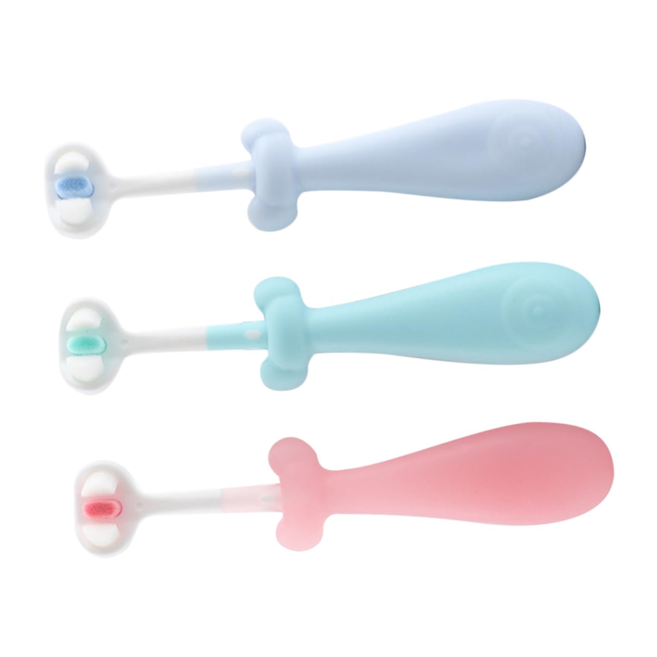 BESTYASH 3 Set Spazzolino Per Setole Morbide E Antiscivolo Spazzolino Per Denti Piccoli Con Design Carino Per Igiene Orale Dei 3 Pezzi*3