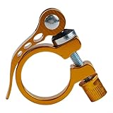Photo Gallery yjdoorplay morsetto reggisella per bicicletta, 31,8 mm, in alluminio, a sgancio rapido, per telaio da 27,2-28,6 mm (giallo) Photo Gallery yjdoorplay morsetto reggisella per bicicletta, 31,8 mm, in alluminio, a sgancio rapido, per telaio da 27,2-28,6 mm (giallo)