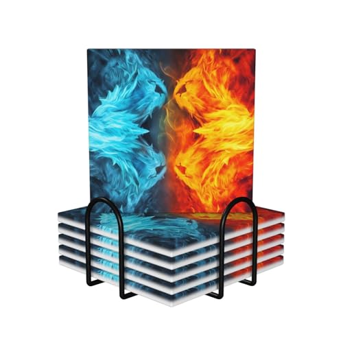 Dessous de verre absorbant le feu contre la glace tapis céramique résistant à la chaleur - 2