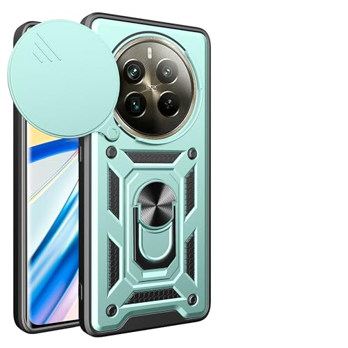 Coque Realme 13 4G et 12 4G en silicone avec protège-objectif - Vert