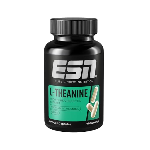 ESN L-Theanine 45 Kapseln 100 mg L-Theanine pro Portion mentale Entspannung & Fokus vegan made in Germany