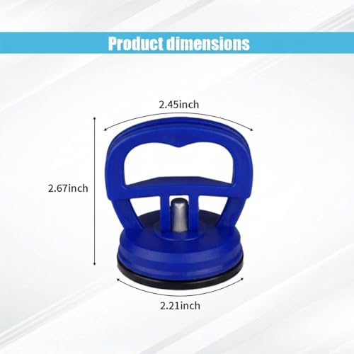 Image of 2PCS Car Dent Puller Kit Handle Lifter, Car Dent Puller Remover Tool, Powerful Suction Cup for Car Dent Repair, Glass and Tiles Lifting, and Objects Moving, Suitable for Most Car Models (Blue)