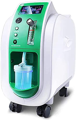 Máquina De Oxígeno Concentrador De Oxígeno Portátil Pequeño para El Hogar con Ruedas Universales, Ventilador De Oxígeno De Un Botón, para Mujeres Embarazadas Y Ancianos Cover