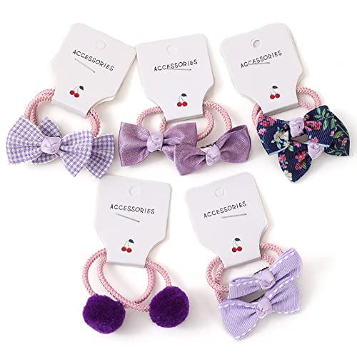 30 Pcs(15 Pairs) Baby Girl Hair Ties With Bows 1.2 Inch Small Toddler Girls Ponytail Holders Pigtails Elastic Bands Hair Accessories For Toddler Kids Baby Girls #TOP3
