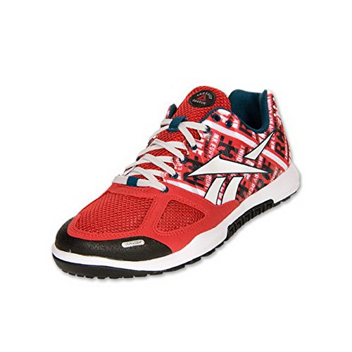 Reebok Men's Crossfit Nano 2.0 Training Shoe, Excellent Red/White/Blue/Steel, 8 M US