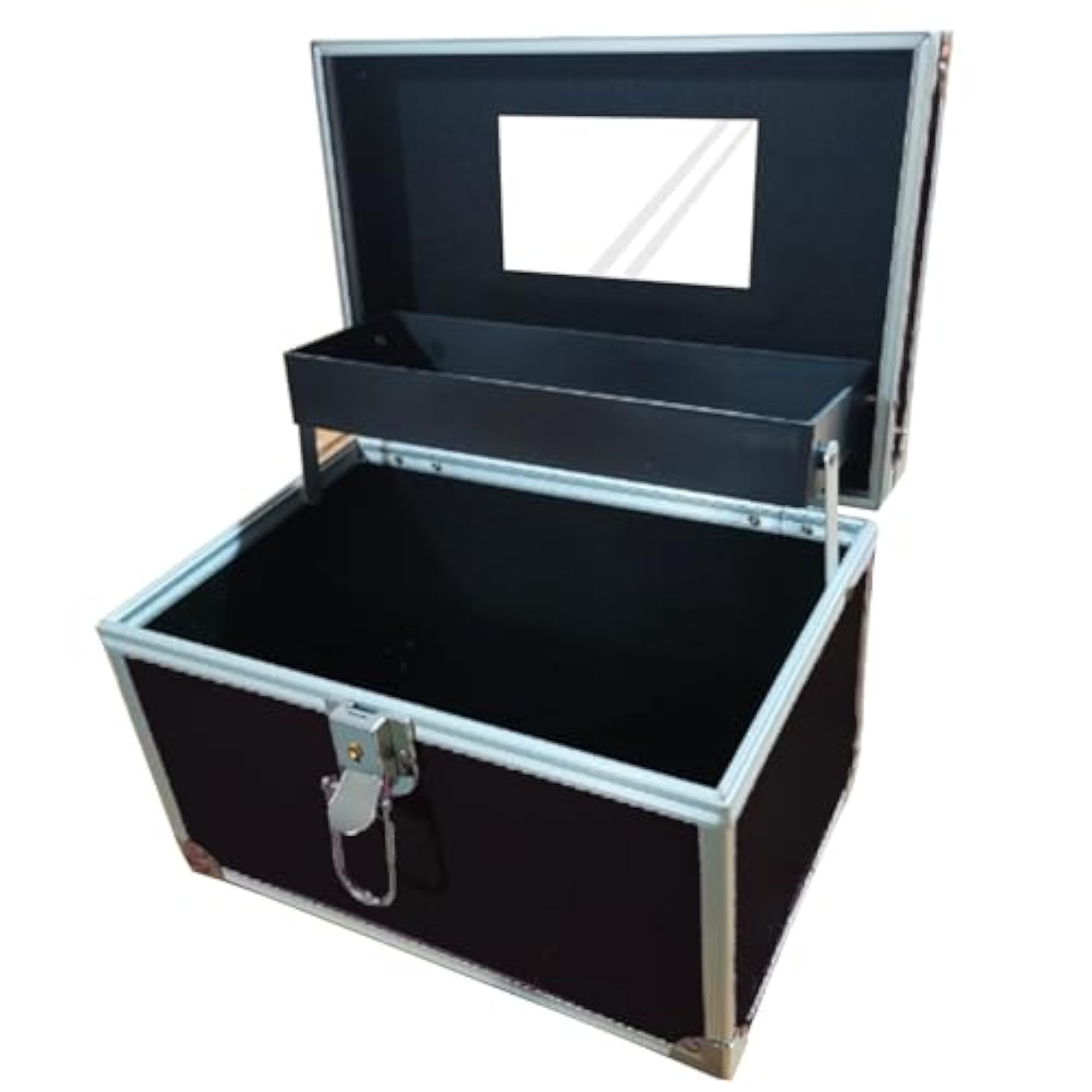 Vanity Case with Tray Portable Makeup Bag with Mirror