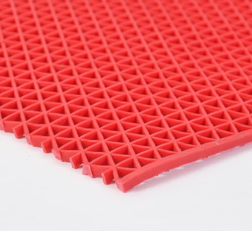 Image of NEXORA Anti Skid & Multipurpose Bathroom Mat| Shower Mat| Carpet| Rugs| Doormat| Rainmat| Swimming Pool Mat||Red,2x17ft
