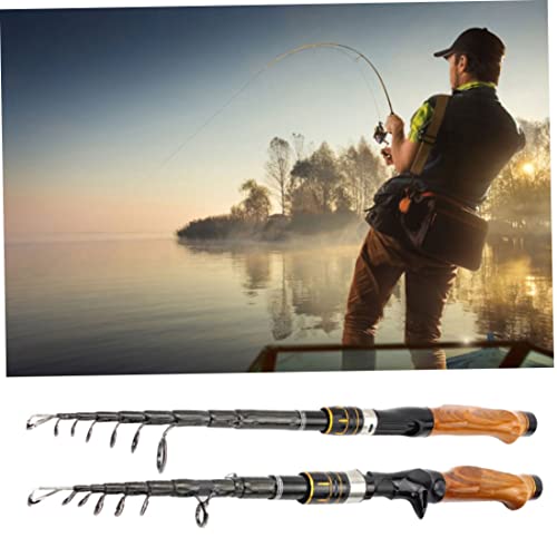 Pineeseatile Carbon Fiber Telescopic Fishing Rod 2.1M - Image 6