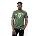 Guinness Vintage Harp Label T-Shirt, Large - Green Cotton Graphic Short Sleeve Tee