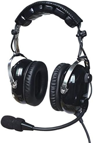 UFQPNR Aviation Headset Free with Bluetooth Adapter Now TOP Sky Studio Great PNR Aviation Headset and Mp3 Input Bose Grade Hi-Fi Sound for Music Free with Pilot Headset Bag Leather Ear Seals