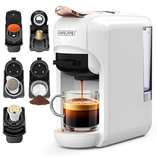 CAFELFFE Cafetera de cápsulas 5 en 1 MK-606, café frío/caliente, 19 bares, compatible con cápsulas NES*, DG*, K-Cup, ESE y café molido, modelo de bajo consumo, 0,6 L, ideal para regalar. | Ya disponible en tu tienda friki favorita! En mundofriki.es!