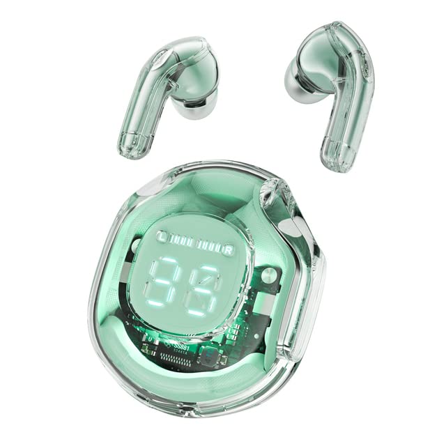 Electronic - NEW T8 Т𝖶Ѕ Wireless Earphone Bluetooth 5.3 Headphones Sport Gaming Headsets Noise Reduction Earbuds Bass Touch Control (mint green from UAE)