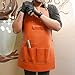 Personalized Unisex Barista Apron – Custom Vegan Leather Café Workwear with Pockets – Handmade Coffee Shop Uniform with Adjustable Straps – Durable, Water-Resistant & Easy to Clean