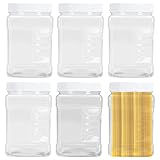 Lawei L-SquarePlasticJars-6pc