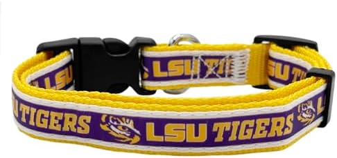 Pets First Collegiate Pet Accessories, Dog Collar, LSU Tigers, Large image 4