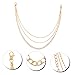 NOLITOY 2pcs Unisex Metal Pants Chains Stylish Punk Accessory for Men and Women Wear Resistant Hanging Chain for Jeans Hip Hop Fashion Statement