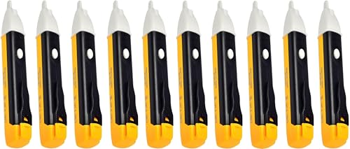 Image of Inditrust Analog Voltage Tester Touchless pen tester 90~1000V AC Electric Voltage Power Detector Sensor Tester LED Light Non-Contact Pen, (10 PIECES)