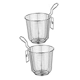 SUPVOX 2 Piezas Colador Inoxidable Cocina Mango y Diseño de Fina para Hotpot y Cocción de Fideos Utensilio Práctico y Duradero