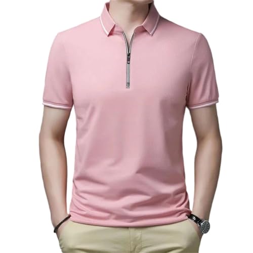 Polo de manga corta para hombre, estilo casual, para verano, color liso, a la moda, para exteriores, golf, entrenamiento, Pnnrk, S