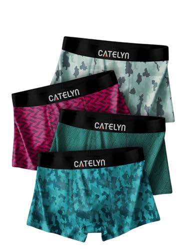 Image of CATELYN Ultra-Soft Nylon Breathable Stretch Trunks Men's Premium Printed Innerwear for Daily Comfort Men Sweatproof (Pack of 4)