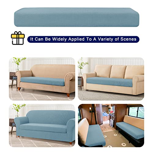 Subrtex SBTSFBL003 Stretch Sofa Cover Set 1 Piece Sofa Slipvover With A Gift Cushion Cover For 3 Cushion Couch thumb #4