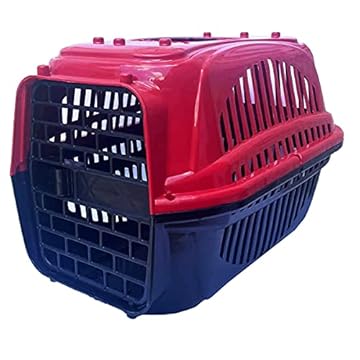 Caixa Transporte Pet N1 Cães Cachorros Gatos Plástico (Vermelho)