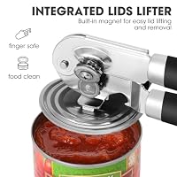 UHIYEE Hand Held Can Opener Manual with Magnet for Home Kitchen, Black — image 5
