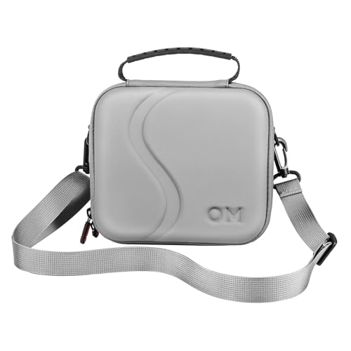 DJI Osmo Mobile 6 Tasche, Tragbare Aufbewahrung, PU Umhängetasche Aufbewahrung, Schutztasche, Robuste Umhängetasche Reisetasche für Mobile Gimbal (Dunkelgrau)