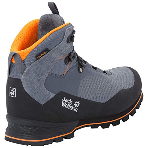 Jack Wolfskin Men's Wilderness Lite Texapore Mid Hiking Boots, Pebble Grey/Black, 13.5 #TOP2