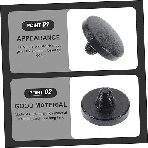 Mikikit 3pcs Soft Shutter Release Button Set for Camera Aluminum Alloy Shutter Buttons and Compatible with Various Camera Models