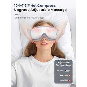 BOB AND BRAD Eye Massager FSA HSA Eligible EyeOasis 2 Heated Eye Mask for Migraines with Music Smart Eye Care Device Reduce Dry Eye Improve Sleep Birthday Gifts for Women Men Mom Dad