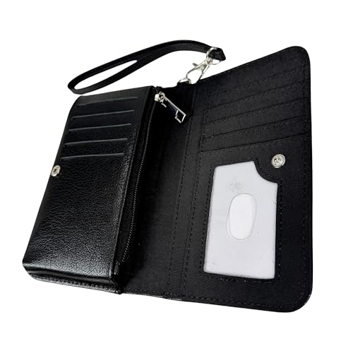 Image of Things2Die4 Women's Bifold Wallet Wizard of Oz Book Wristlet, Brown 7 Inch