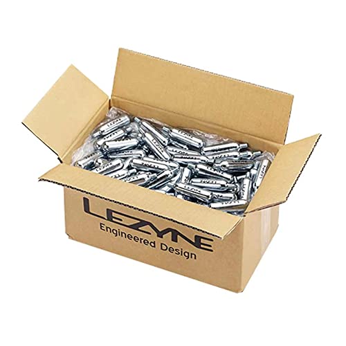 Lezyne 16G Threaded Co2 Cartridge, Silver Pad Print