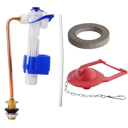 Toilet Fill Valve and Toilet Flapper Replacement with Toilet Flush Valve Seal Gasket Fit for KOHLER