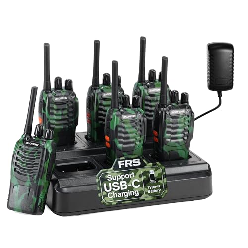 BAOFENG BF-88A Walkie Talkies with 6-Way Charger