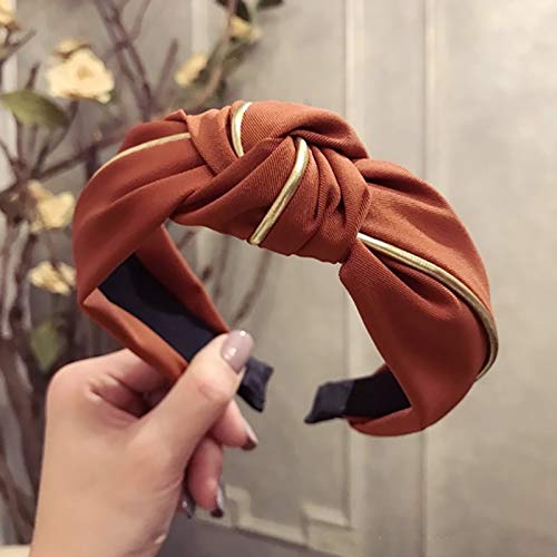 Opaska damska Hairband Shine Diamond Top krzyżowy węzeł szeroka opaska obręcz do włosów Lady opaska do włosów dziewczęce akcesoria do włosów nakrycia głowy