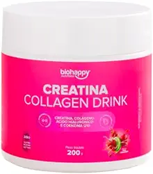 Creatina 6 em 1 - Colágeno Verisol®, Ácido Hialurônico, CoenzimaQ10, Creatina, Biotina e Vitamina C - para mulheres: crescimento de glúteos, crescimento muscular, energia, cabelo, pele, unhas e auxílio cognitivo
