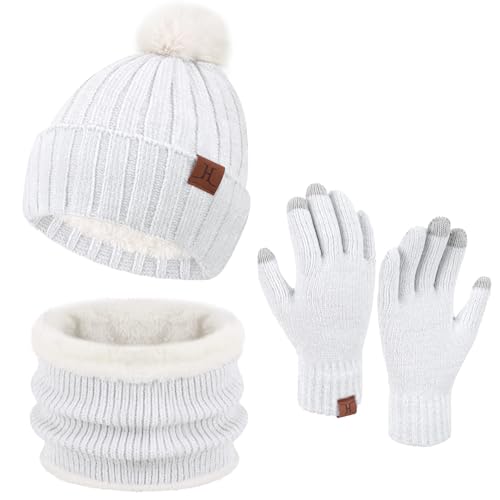 ZASFOU Donna Inverno Berretto Cappelli Sciarpa...