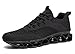 Men's Running Shoes Blade Tennis Walking Casual Fashion Sneakers Breathable Non Slip Gym Sports Work Athletic Trainers All Black