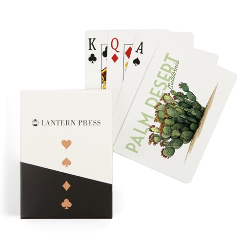 Lantern Press Palm Desert, 52 Naipes tamaño póker
