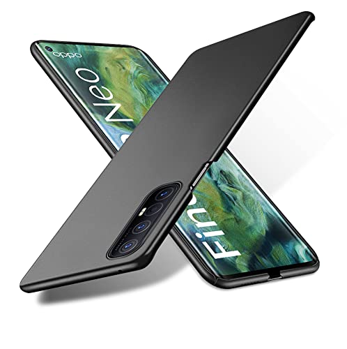 Bastmei für Oppo Find X2 Neo 5G Hülle, Ultraleicht Superdünn Kratzfest rutschfest Kameraschutz Mattierte Textur Hart PC Handyhülle Hülle für Oppo Find X2 Neo 5G (Schwarz)