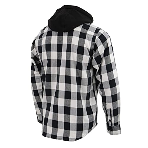 NexGen Mens Mng11629 Men's Blk/White Long Sleeve FlannelMNG11629 Men's BLK/White Long Sleeve Flannel2
