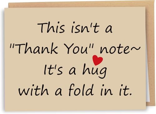 PUGAILA Funny Thank You Note Card for Him Her, Special