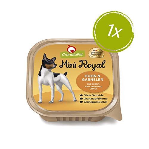 GranataPet Mini Royal Multipack, Nassfutter für Hunde im Probierpaket, Hundefutter ohne Getreide & ohne Zuckerzusatz, Alleinfuttermittel für ausgewachsene Hunde, 6 x 150 g